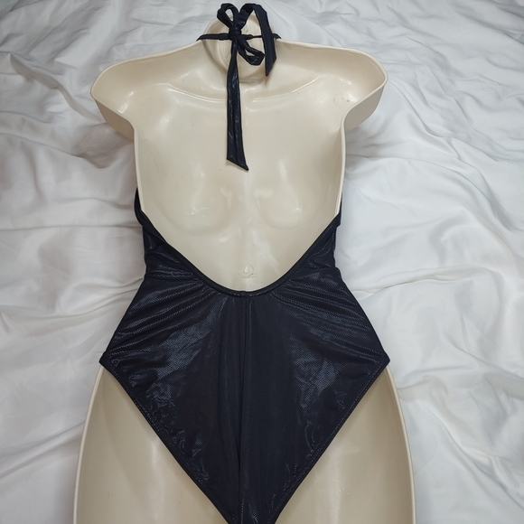 Elite Model One Piece Metallic Like Bathing Suit Size FR-42 EUR - 40 - Picture 4 of 10